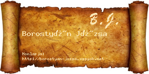 Borostyán Józsa névjegykártya